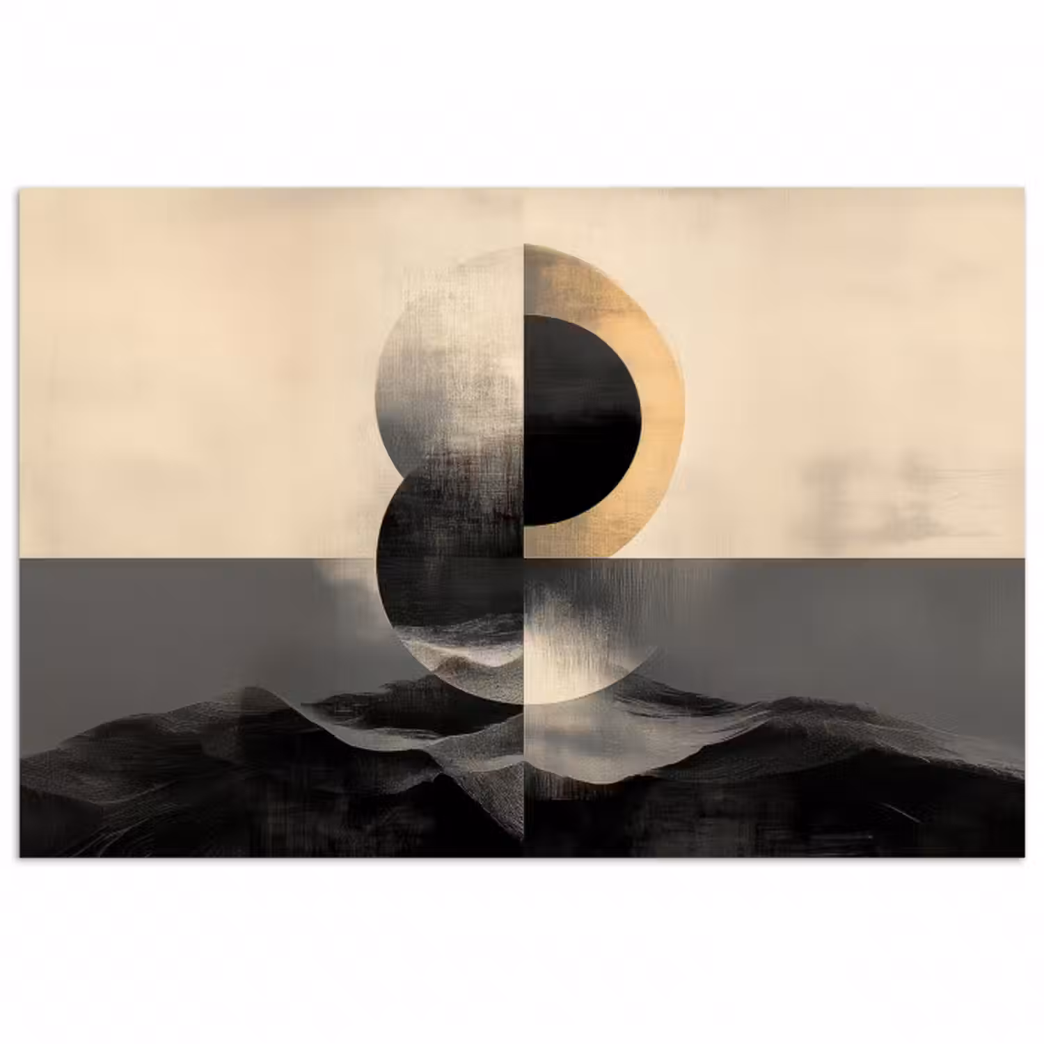 Poster - Kreise - Schatten - Abstrakt