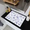 Birds - Flowers - Blue Inductie beschemer met haakjes klein 777 -sfeer1