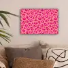 Panterprint - Roze - Dierenprint - Minimalistisch canvas 2cm klein -sfeer1
