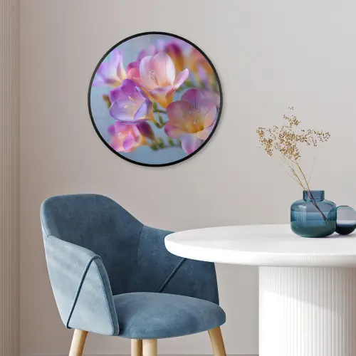 Bloemen - Paars - Overloop - Meeldraden Fotolijst rond zonder passe partout klein -sfeer2