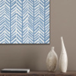 Patroon - Streep - Blauw PET vilt klein 837 -sfeer6_closeup