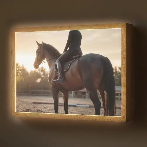 Harmonie - Ruiter - Zon Light Box met batterij (Wandlamp) middel -z3d_website