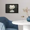 Vrouw - Beige - hoed fotolijst zwart zonder passe partout klein -sfeer4