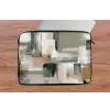 Penseelstreken - Abstract - Aardetinten laptophoes neopreen klein -tafel