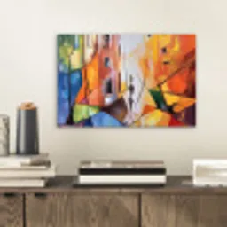 Abstract - Kunst - Schilderij - Kleuren aluminium wit klein -sfeer1