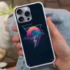 Wolk - Bliksemschicht - Driehoeken - Lijnen Hoesje iPhone 16 Pro Max met koord klein -sfeer3