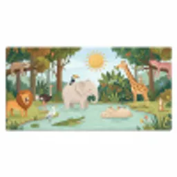 Jungle - Oase - Dieren - Kleurrijk Muismat XXL klein -3d_leeg
