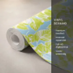 Modern - Bloemen - Groen Behang Vinyl klein 1060 -USP_closeupNL