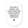 De horizon waaraan we verdwijnen - Quotes - Spreuken - Bløf Wandcirkel Ovaal Forex klein -3d