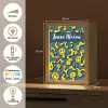 Smileys - Geel - Blauw Light Box met kabel (Kinderlampje) klein -USP_NL