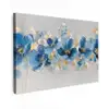 Bloemen - Blauw - Abstract canvas 2cm klein -z3d