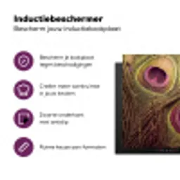 Pauw - Veren - Paars - Groen Inductie beschermer vinyl 3mm middel -zzzzzzz-cc-usp