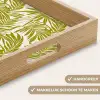 Palmblad - Patroon - Groen Dienblad Rechthoek middel 911 -USP_HandgreepNL