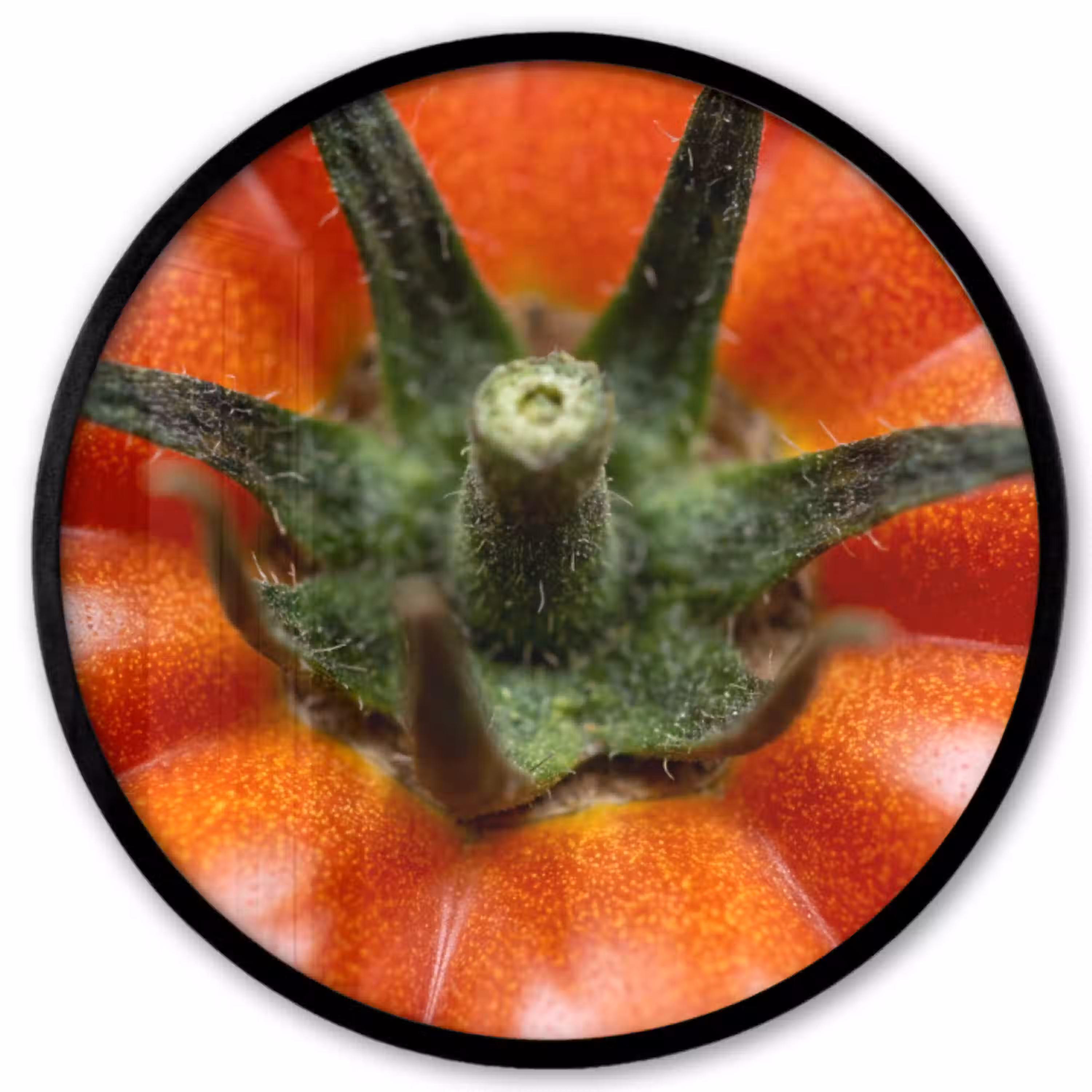 Eten - Tomaat - Rood Fotolijst rond zonder passe partout klein -3d