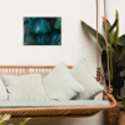 Palmblad - Tropisch - Natuur - Jungle tuinposter los doek klein -sfeer7
