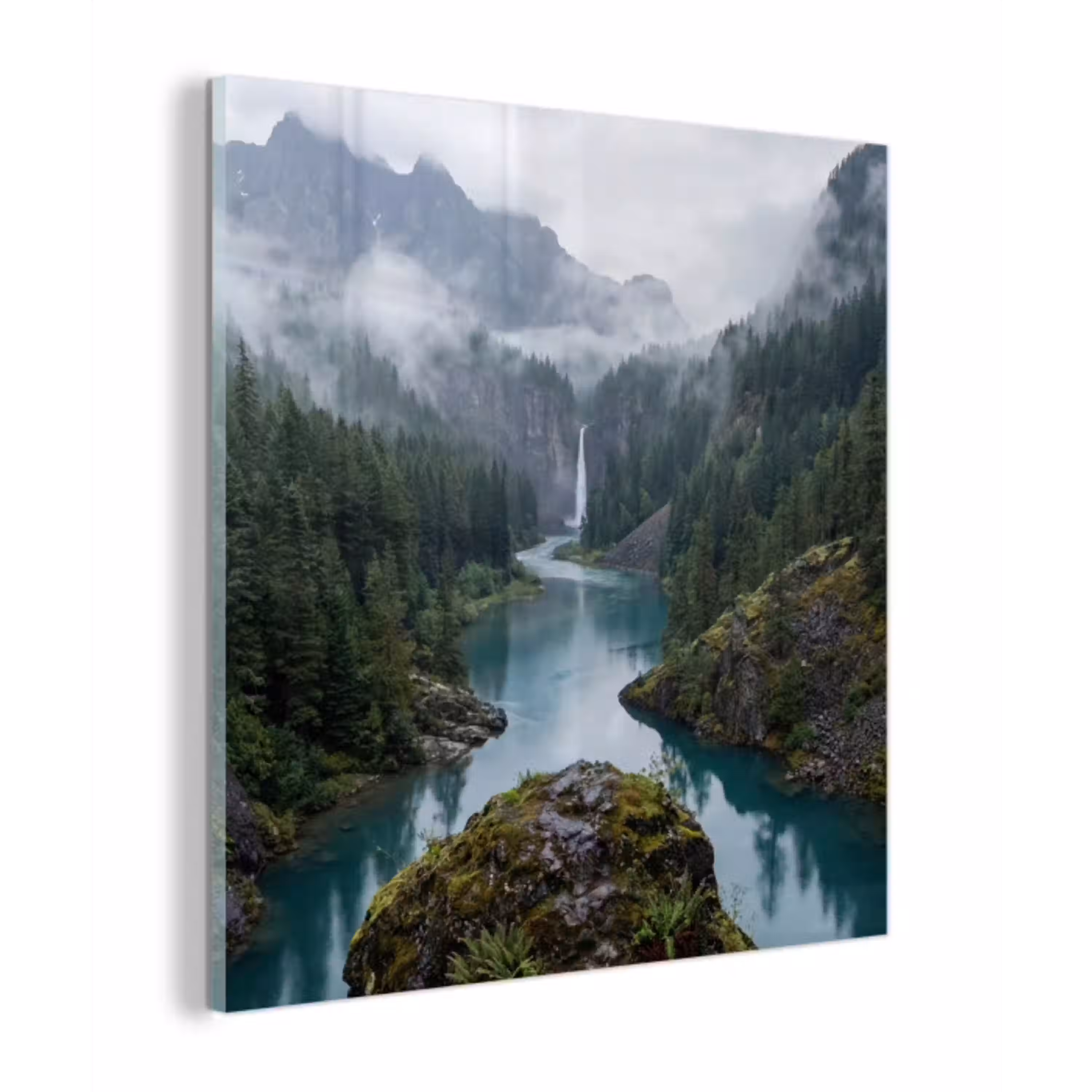 Waterval - Bomen - Bergen plexiglas 5mm klein -z3d