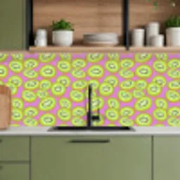 Kiwi - Speels - Groen keuken achterwand 2 middel 871 -sfeer3