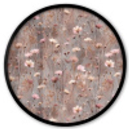 Bloemen - Wild - Pastel Fotolijst rond zonder passe partout klein 856 -3d