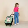Kawai - Alpaca - Groen Kinderkoffer - Zwart klein -sfeer1