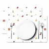Illustratie - Kerstsymbolen - Wit Placemat vinyl groot 368 -zzsfeer2_Kitchenyeah-website