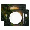 Poort - Planten - Zonsondergang Placemat vinyl groot -zzsfeer2_Kitchenyeah-website