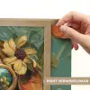 Vrouw - Bloemen - Vlinders - Natuur - Vintage Light Box met batterij (Wandlamp) middel -USP_websiteprintNL