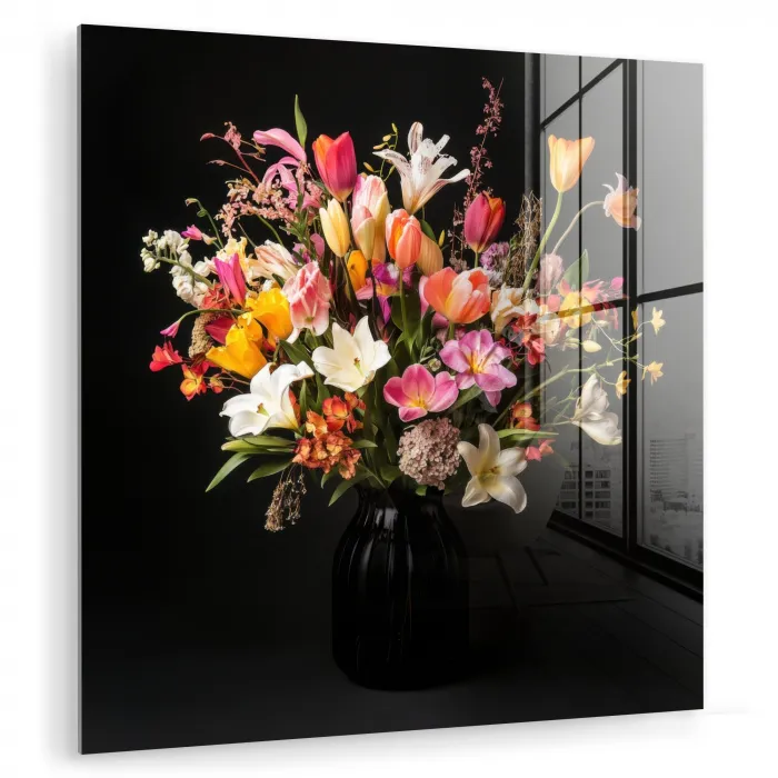 Vaas - Bloemen - Tulpen plexiglas 5mm klein -zzzproduct_nieuw