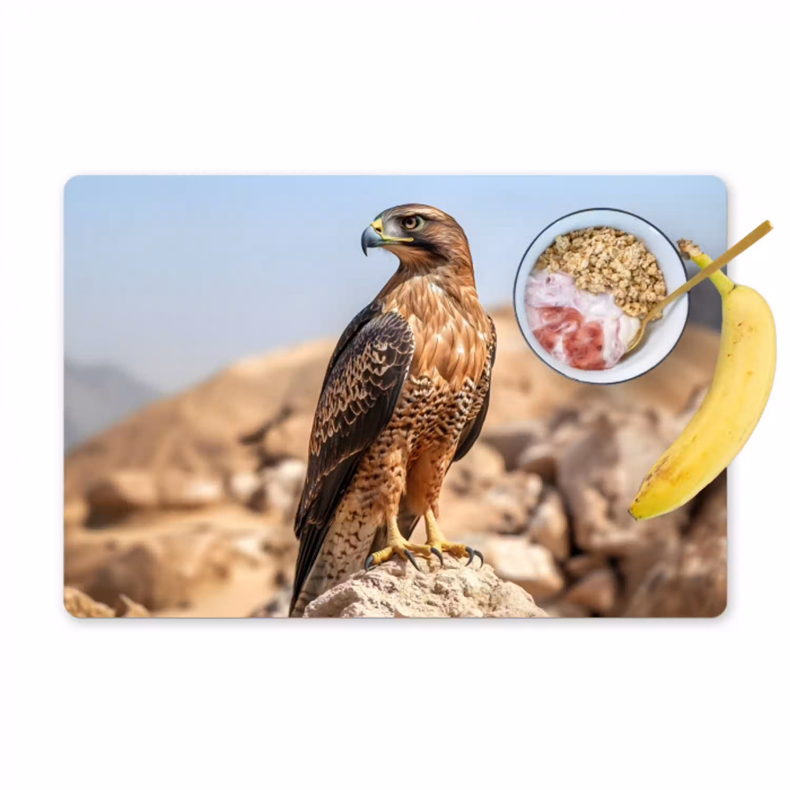 Valk - Vogel - Rots - Macht Placemat vinyl groot -zzzproduct_Kitchenyeah-website