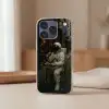 Café - Croissant - Koffie - Astronaut Telefoonhoesje iPhone 17 Pro klein -sfeer2