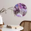 Marmer - Roze - Paars - Gold Wandcirkel kunststof plaat 5mm dik klein -sfeer4