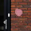 Oudroze - Sierlijk Naambord Organisch middel -sfeer1