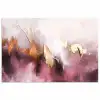 Watercolor - Goud - Roze - Abstract - Kunst poster papier klein -3d