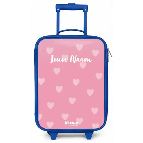Hartjesritme Kinderkoffer - Blauw klein -zz3dotto