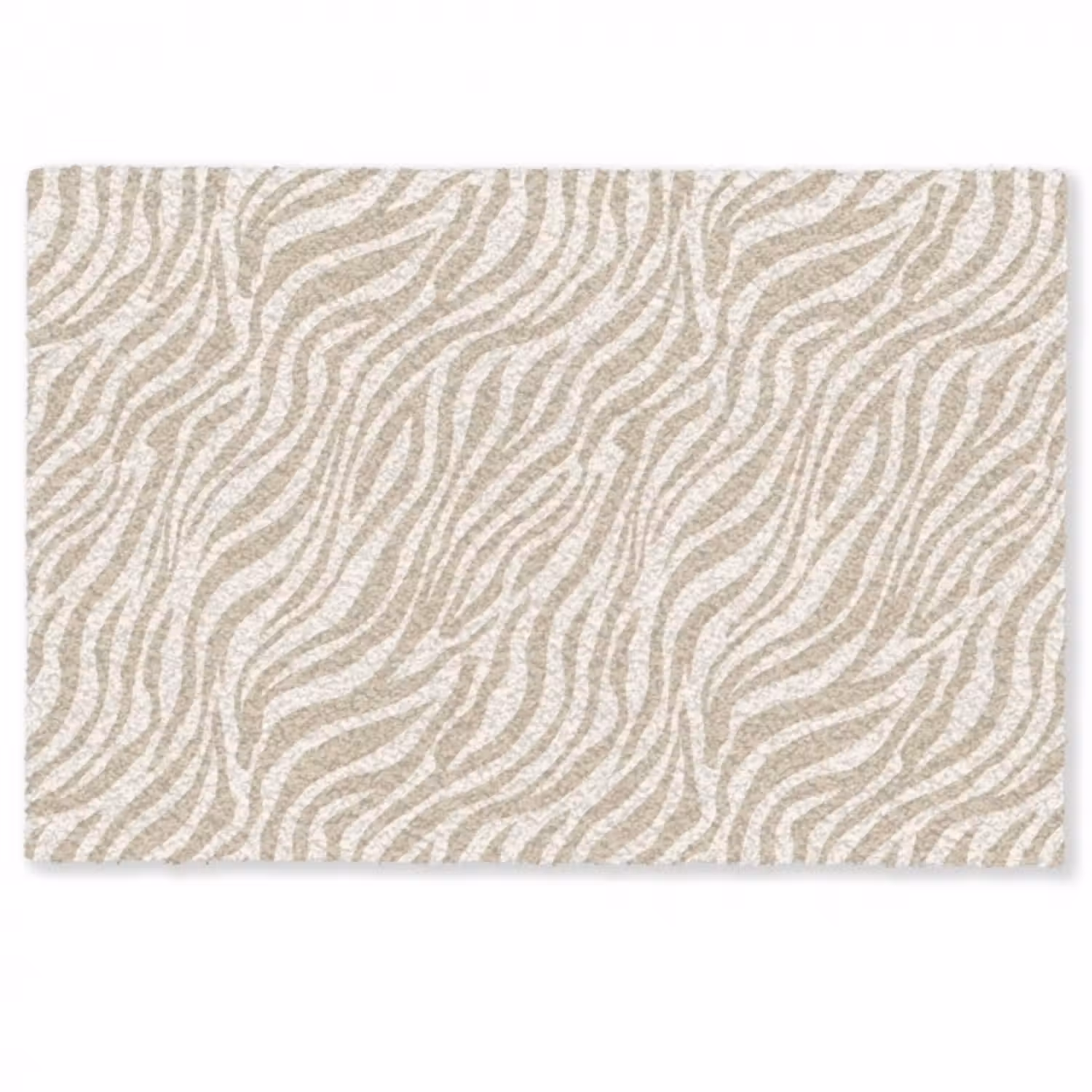 Fußmatte - Zebra - Muster - Beige