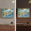 Berg - Skyline - Strand - Water Light Box met batterij (Wandlamp) middel -sfeer3