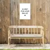 Spreuken - Jij bent mijn liever dan lief - Quotes Tuinposter op houten frame 2 cm dik klein -sfeer4