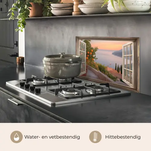 Doorkijk - Uitzicht - Meer - Landschap keuken achterwand spatscherm klein -usp_NL