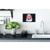 Neon - Letters - Vintage - Vrouw Muursticker klein -keuken