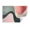 Abstract - Golven - Sierlijk - Roze Muursticker klein -3d