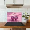 Glitter - Discobol - Roze - Kersen keuken achterwand spatscherm klein -sfeer2