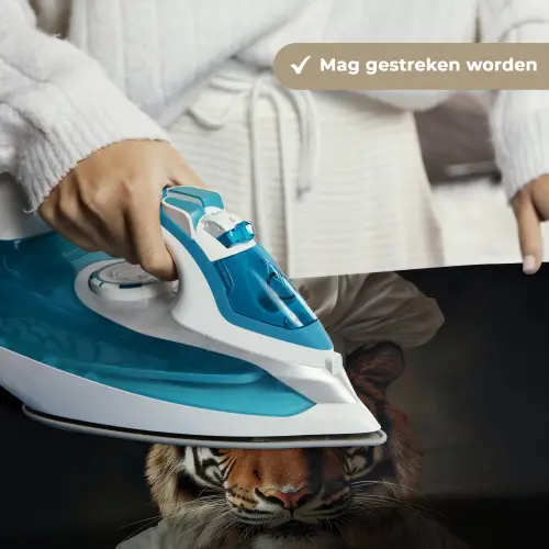 Tijger - Kokskleding - Bruin Wandkleed katoen klein -sfeer9