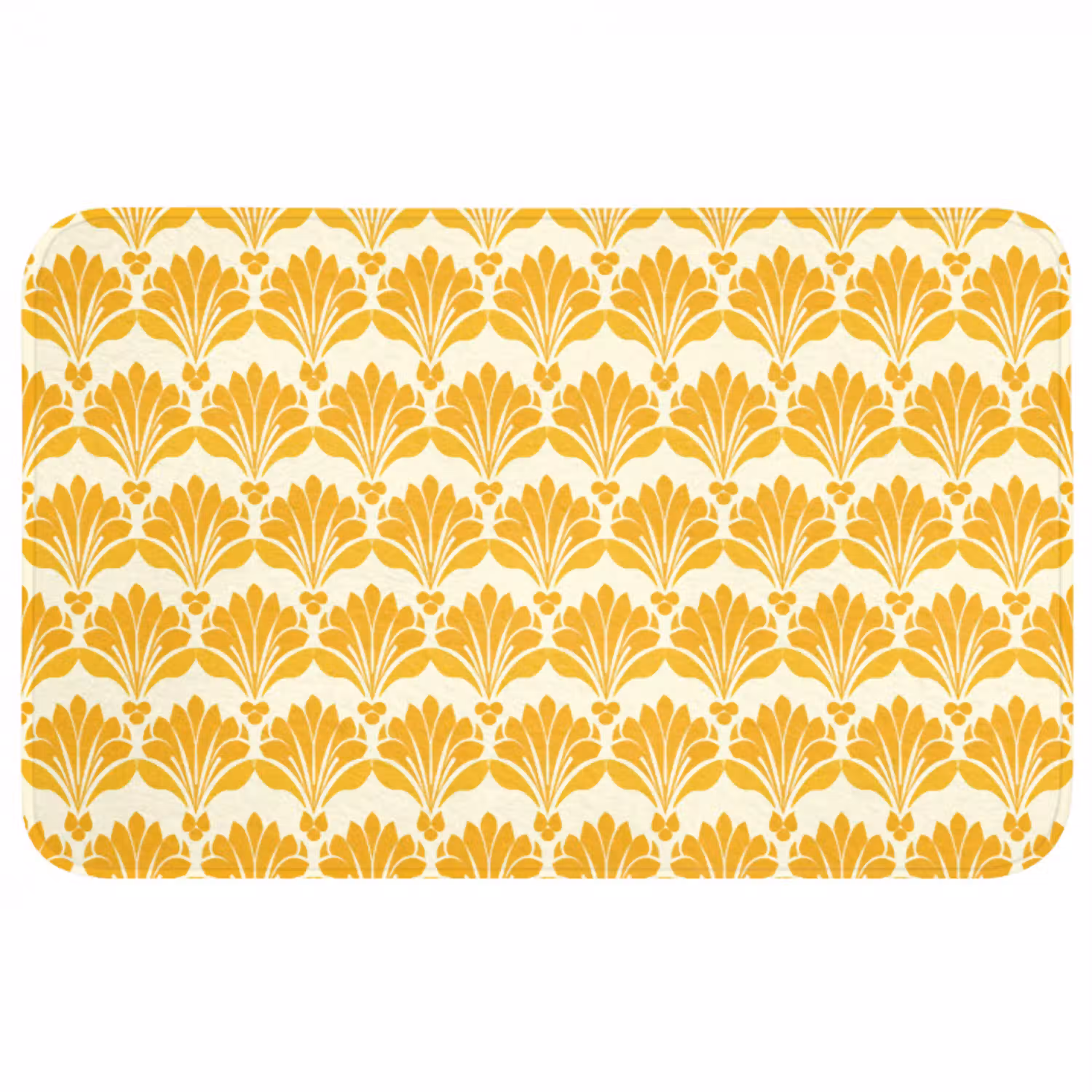 Patroon - Motief - Geel Badmat middel 997 -3d