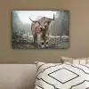 Schotse hooglander - Natuur - Herfst - Dieren - Wild - Bos canvas 2cm klein -sfeer3