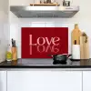 Love - Spiegeling - Rood Inductie beschemer met haakjes klein -sfeer2