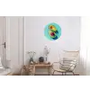 Avocado - Groen - Pit - Schaduw Wandcirkel aluminium klein -woonkamer