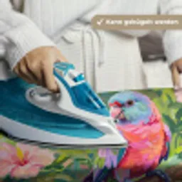 Papagaai - Hibiscusbloemen - Kleurrijk Wandkleed katoen klein -tsfeer9_DE