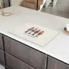Notenkrakers - Minimalistisch - Kerst - Beige Inductie beschermer vinyl 3mm klein -sfeer8