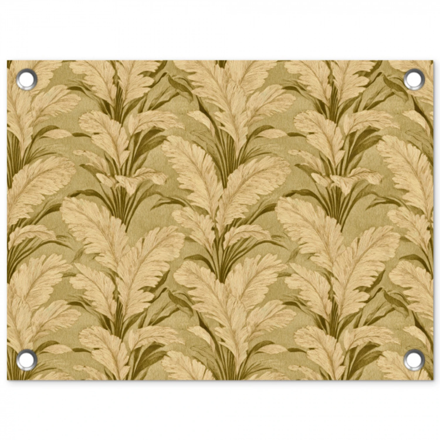 Palmbladeren - Klassiek - Groen tuinposter los doek klein 239 -3d