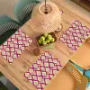 Retro - Floraal - Paars Placemat vinyl groot 368 -zzsfeer5_Kitchenyeah-website