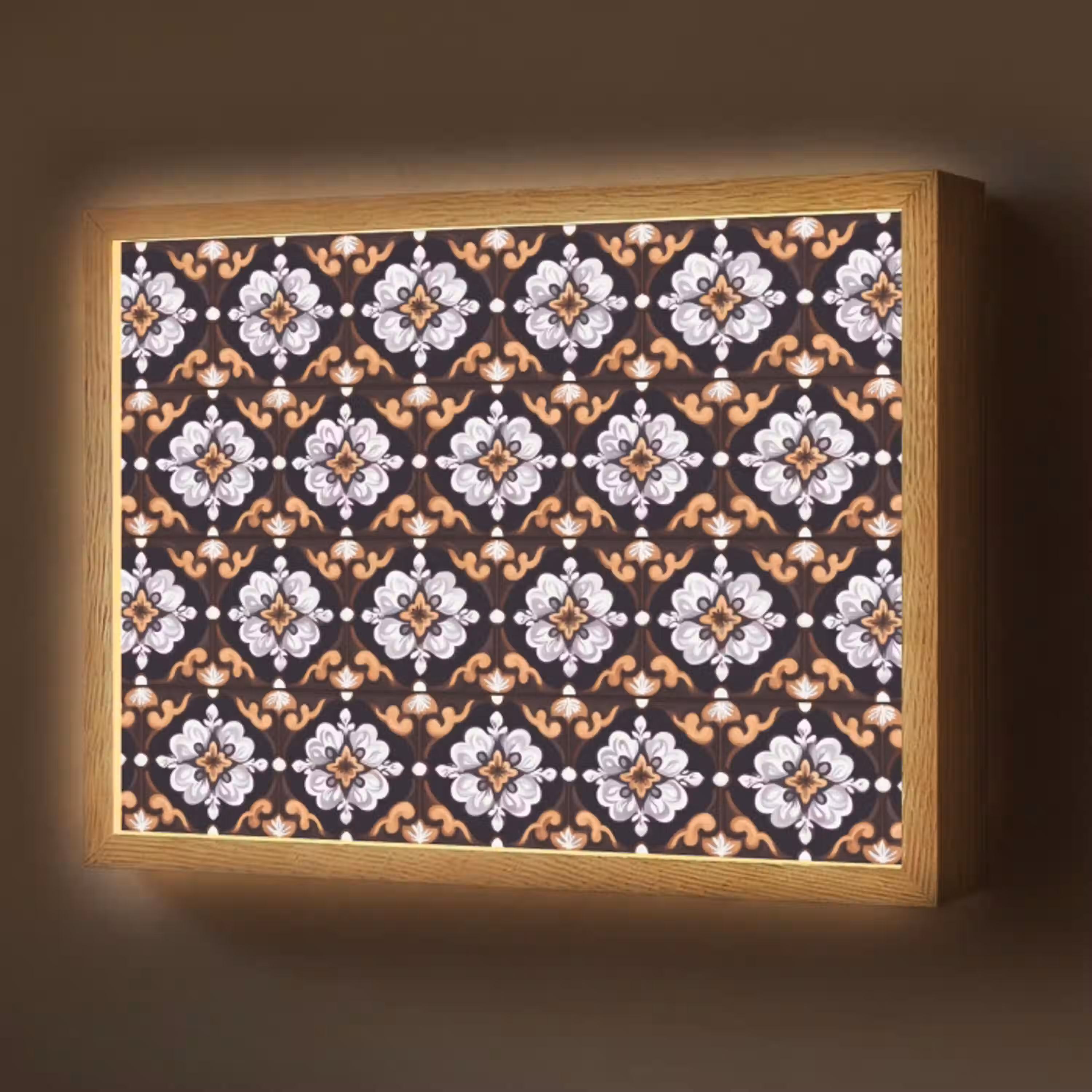 traditioneel - Element - Kleurrijk Light Box met batterij (Wandlamp) middel 907 -z3d_website